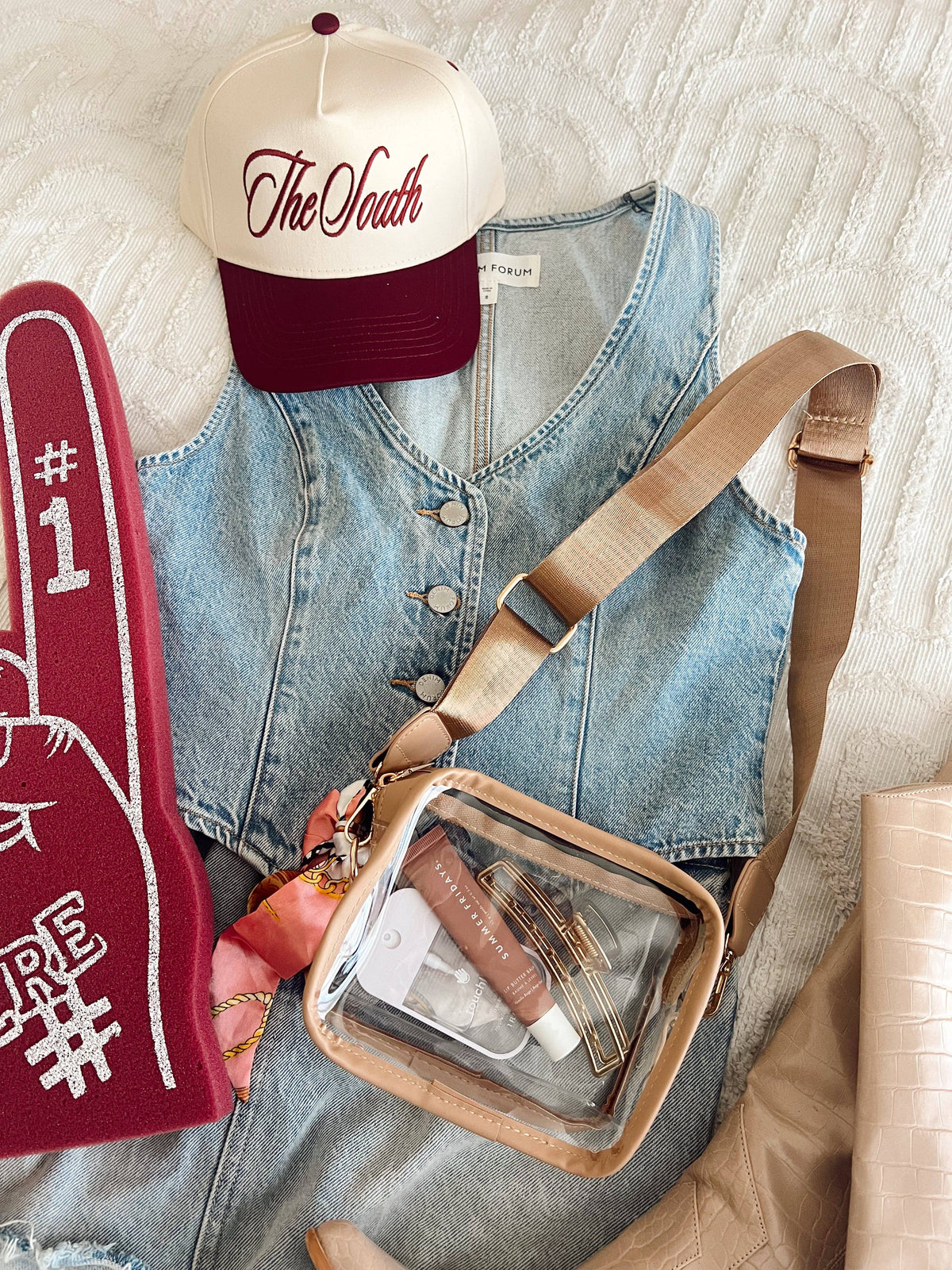 Clear Gameday + Concert Purse