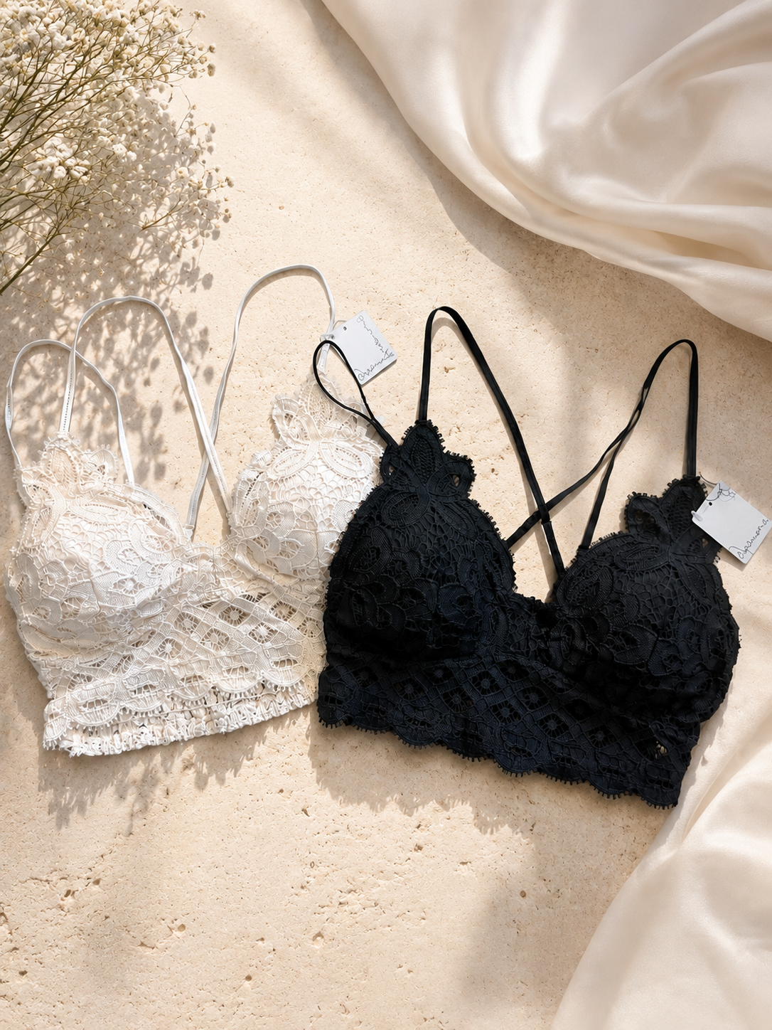 Scalloped Lace Cami Bralette