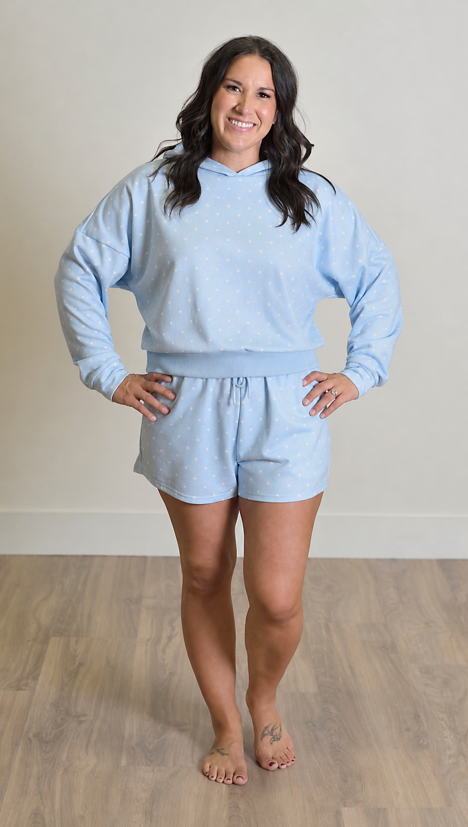 Cozy Dots Hoodie & Short Set