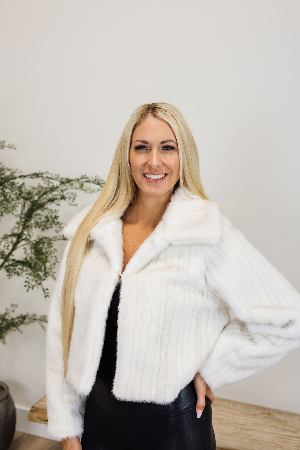 The Luxe Faux Fur Crop Jacket