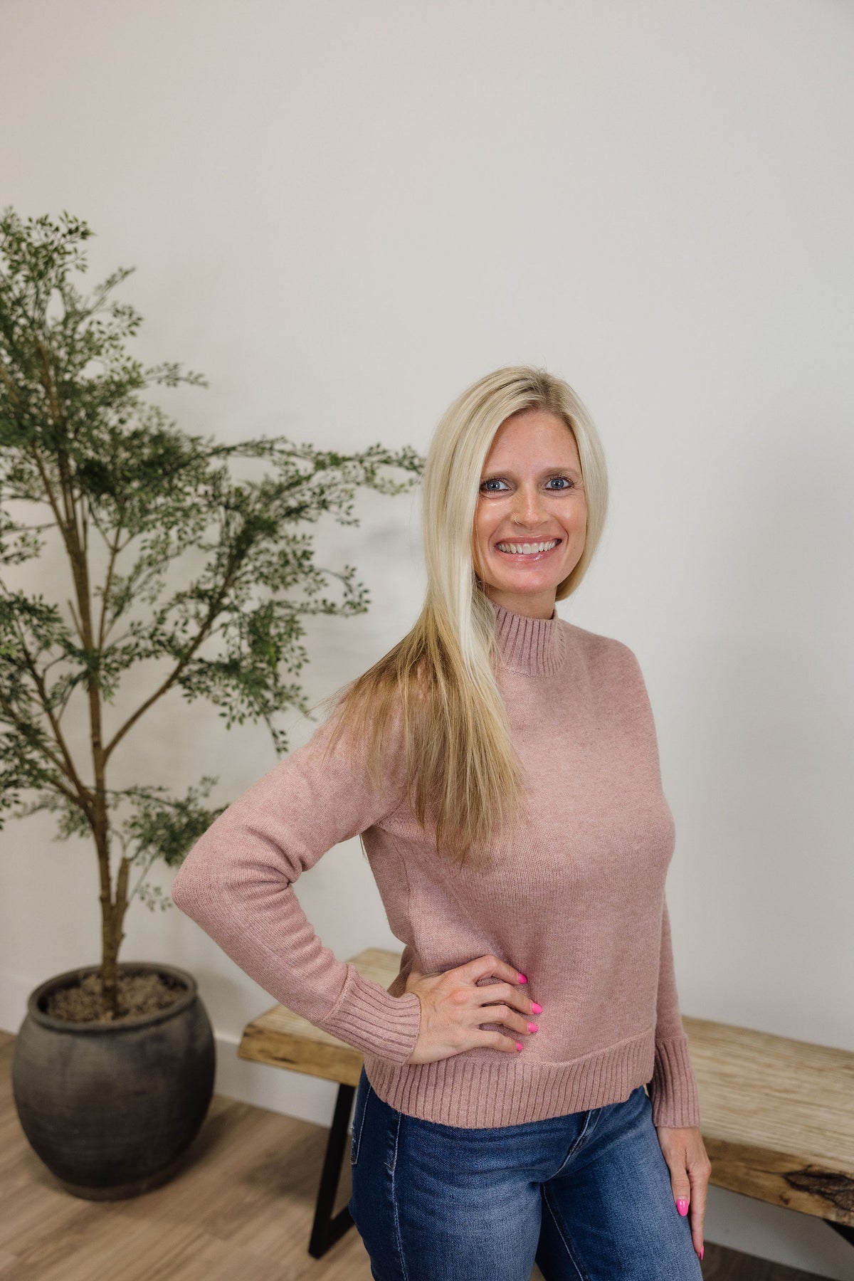 Ultra Soft Mockneck Sweater