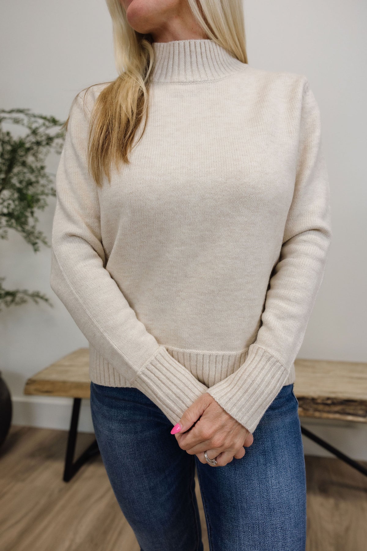 Ultra Soft Mockneck Sweater
