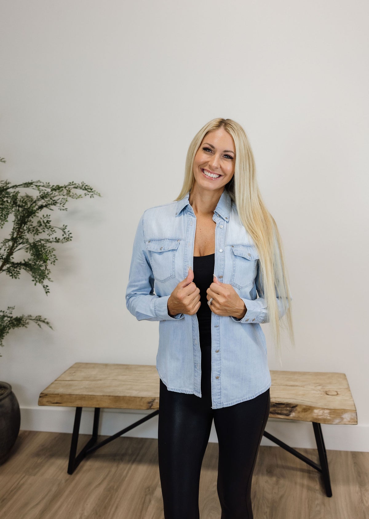 Blue Skies Denim Shirt | KanCan