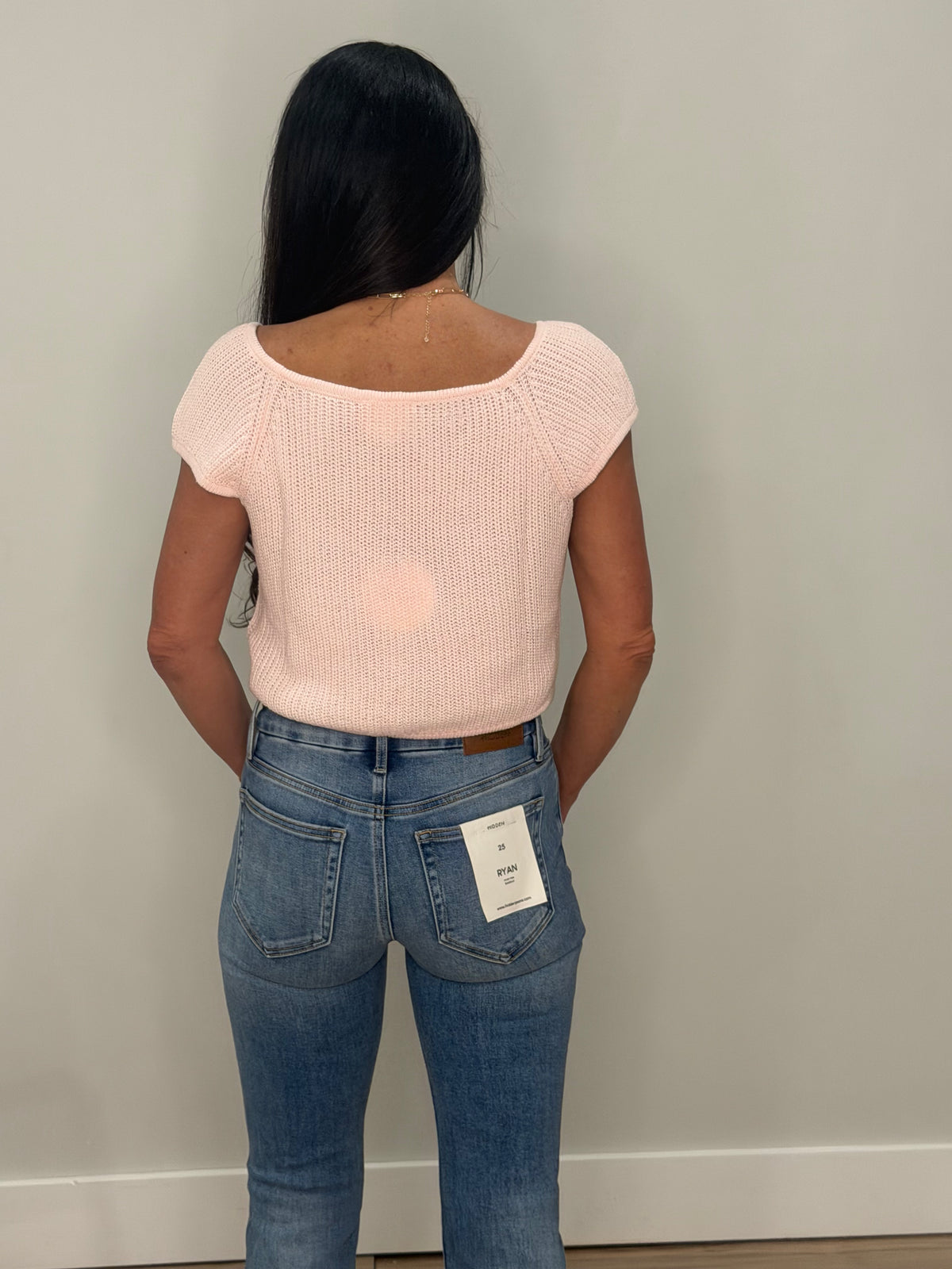 Pink Knit Blouse