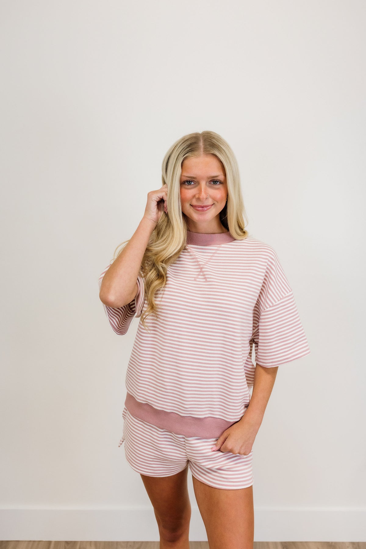Blush Breeze Stripe Set