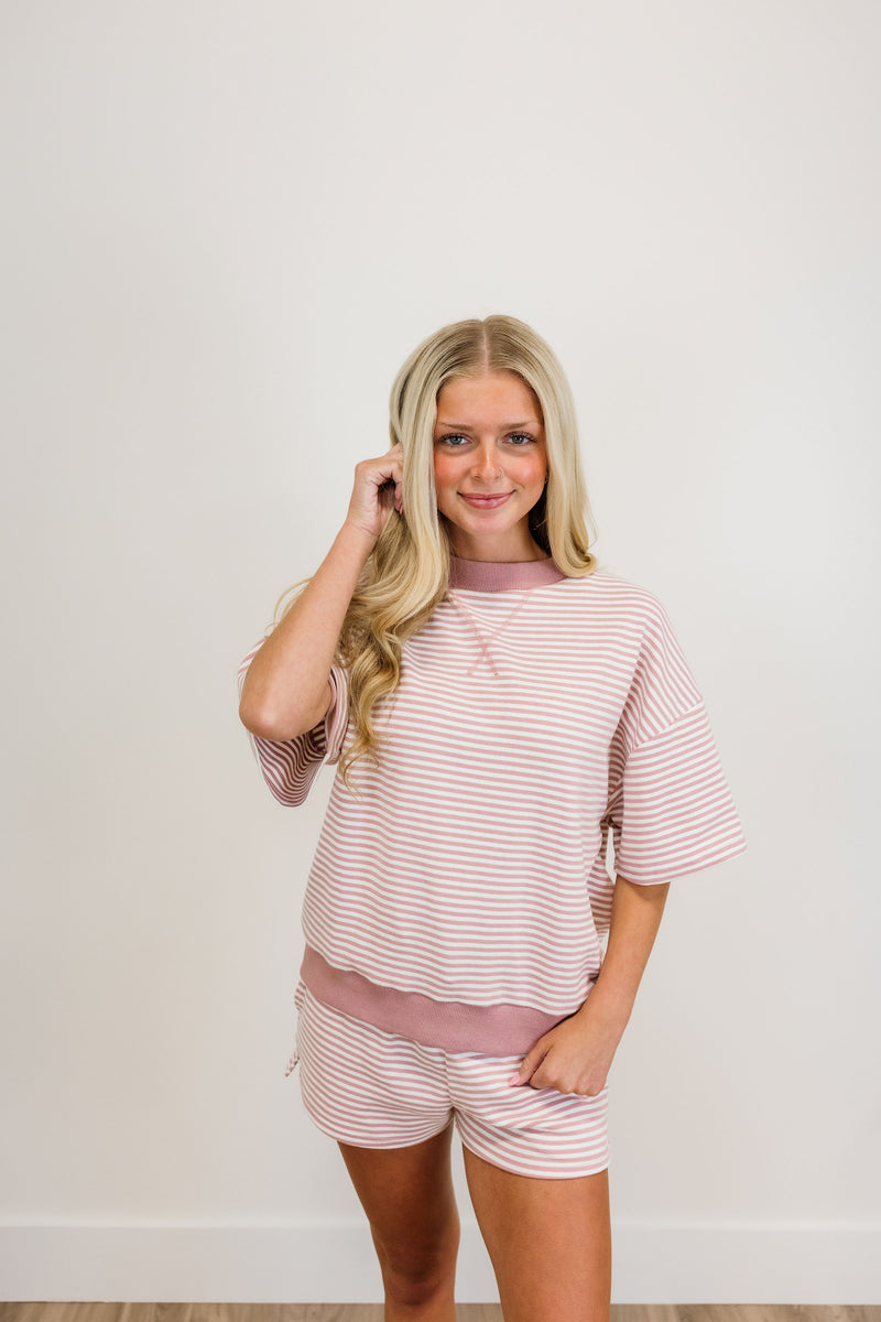 Blush Breeze Stripe Set