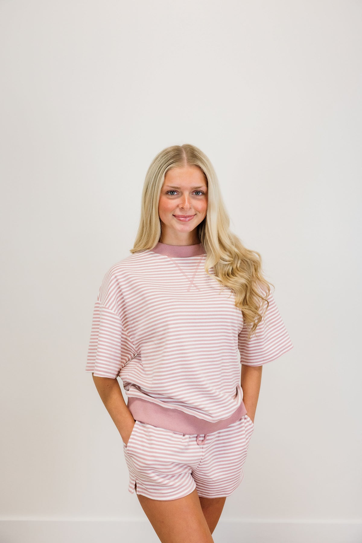 Blush Breeze Stripe Set