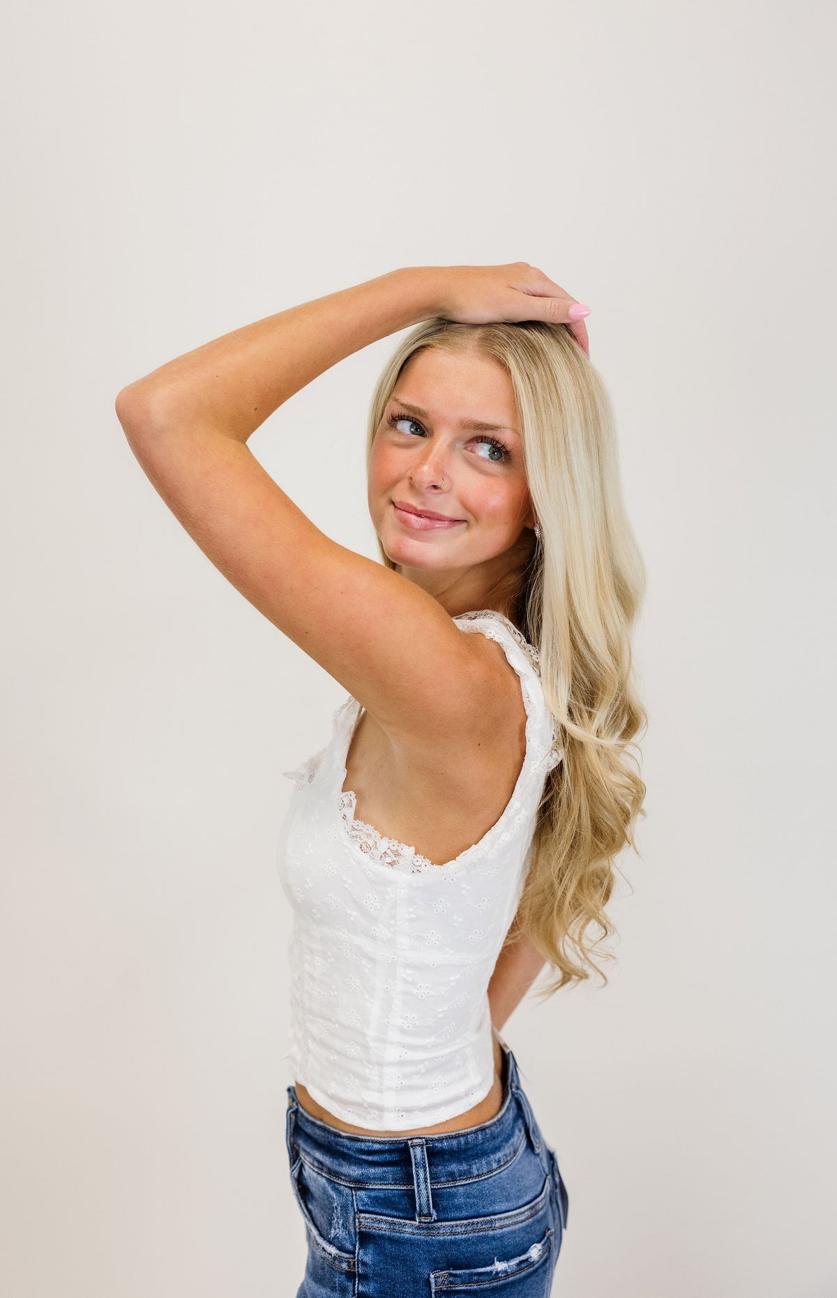Ruffle Lace Top