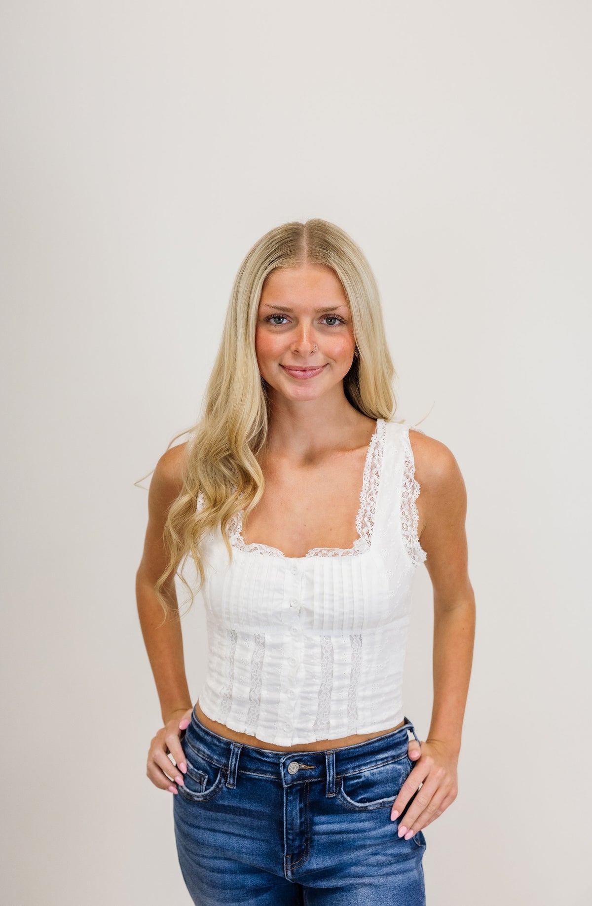 Ruffle Lace Top