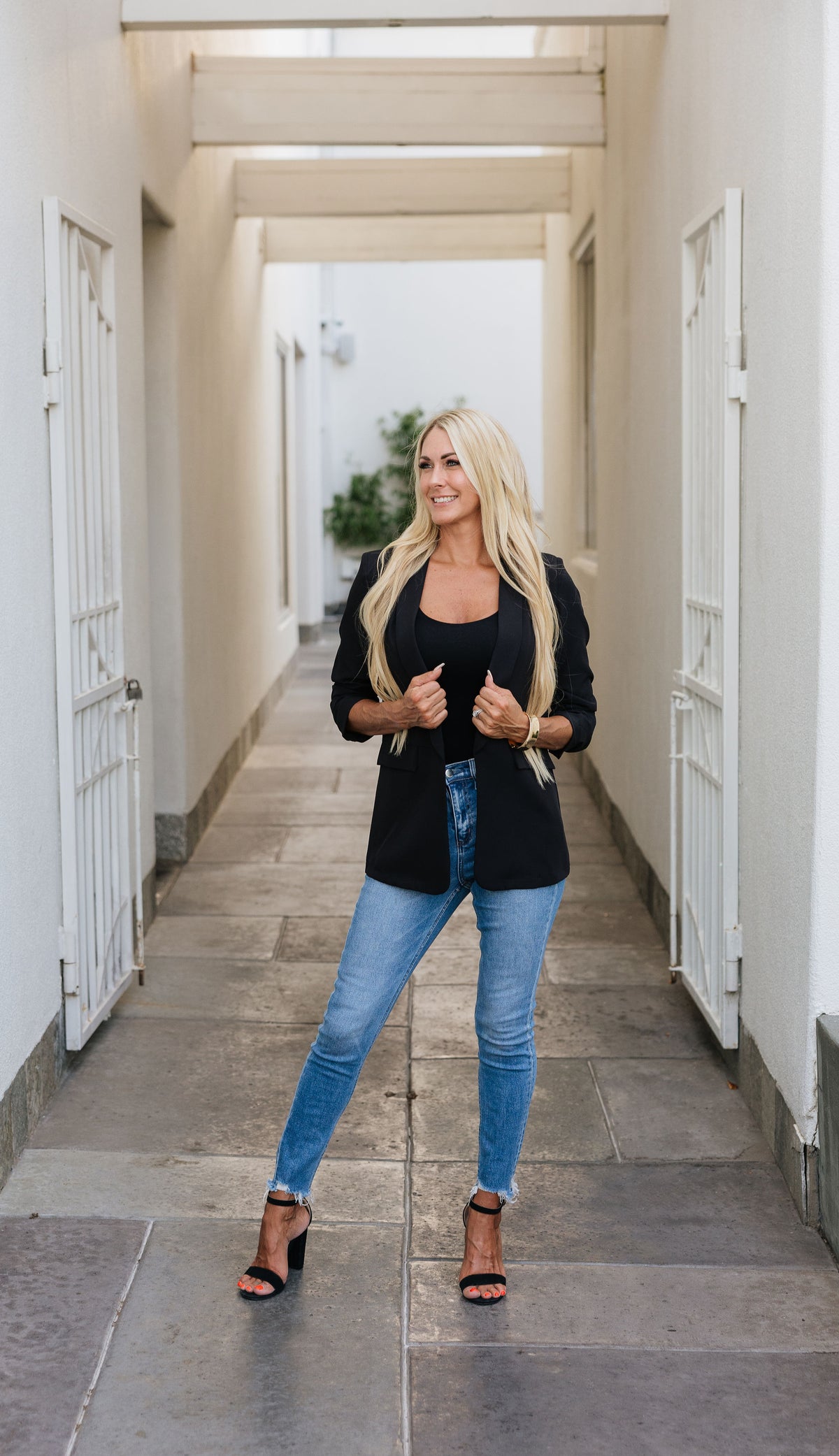 The Everyday Ruched Sleeve Blazer