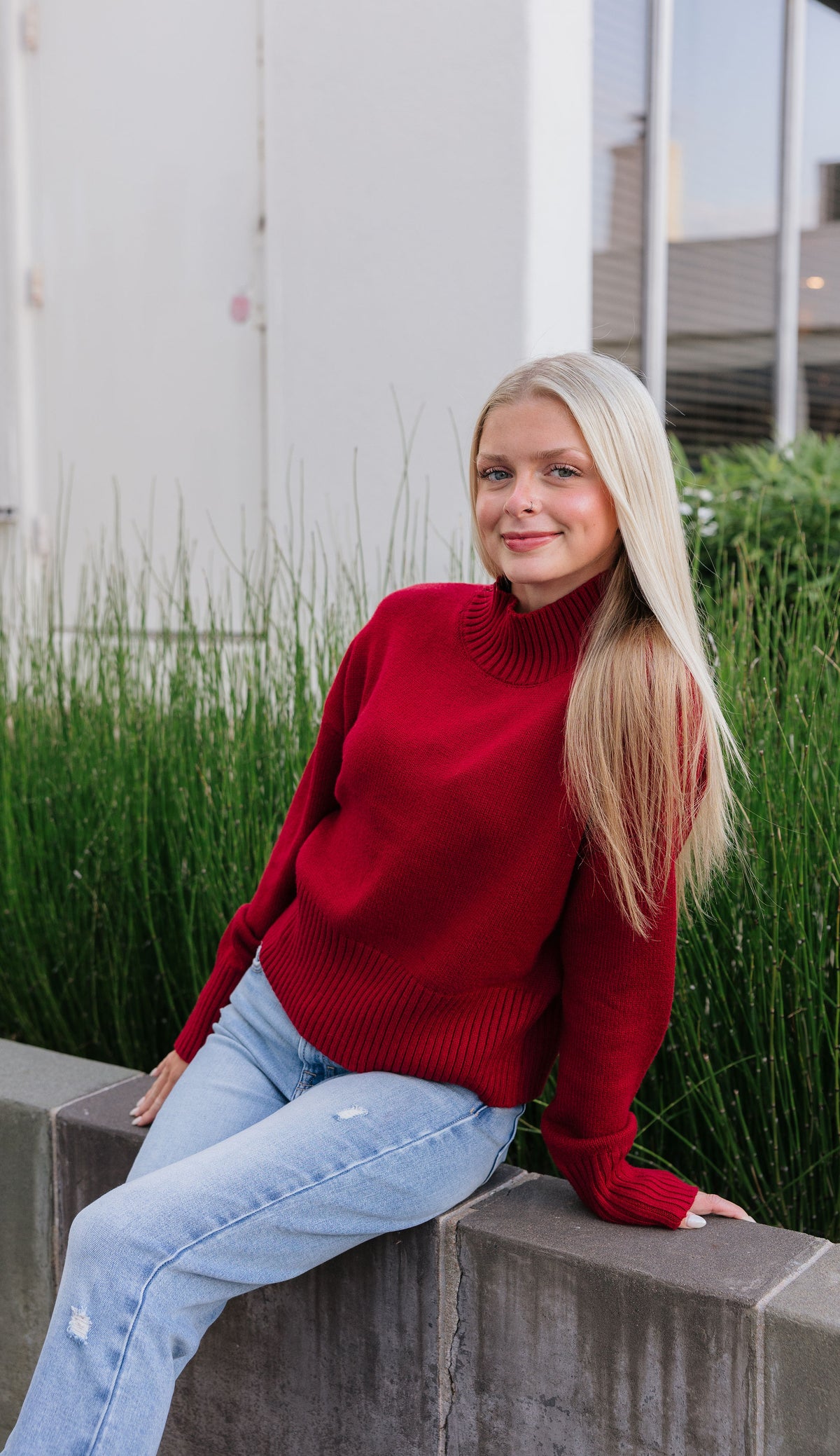 Mock Neck Sweater