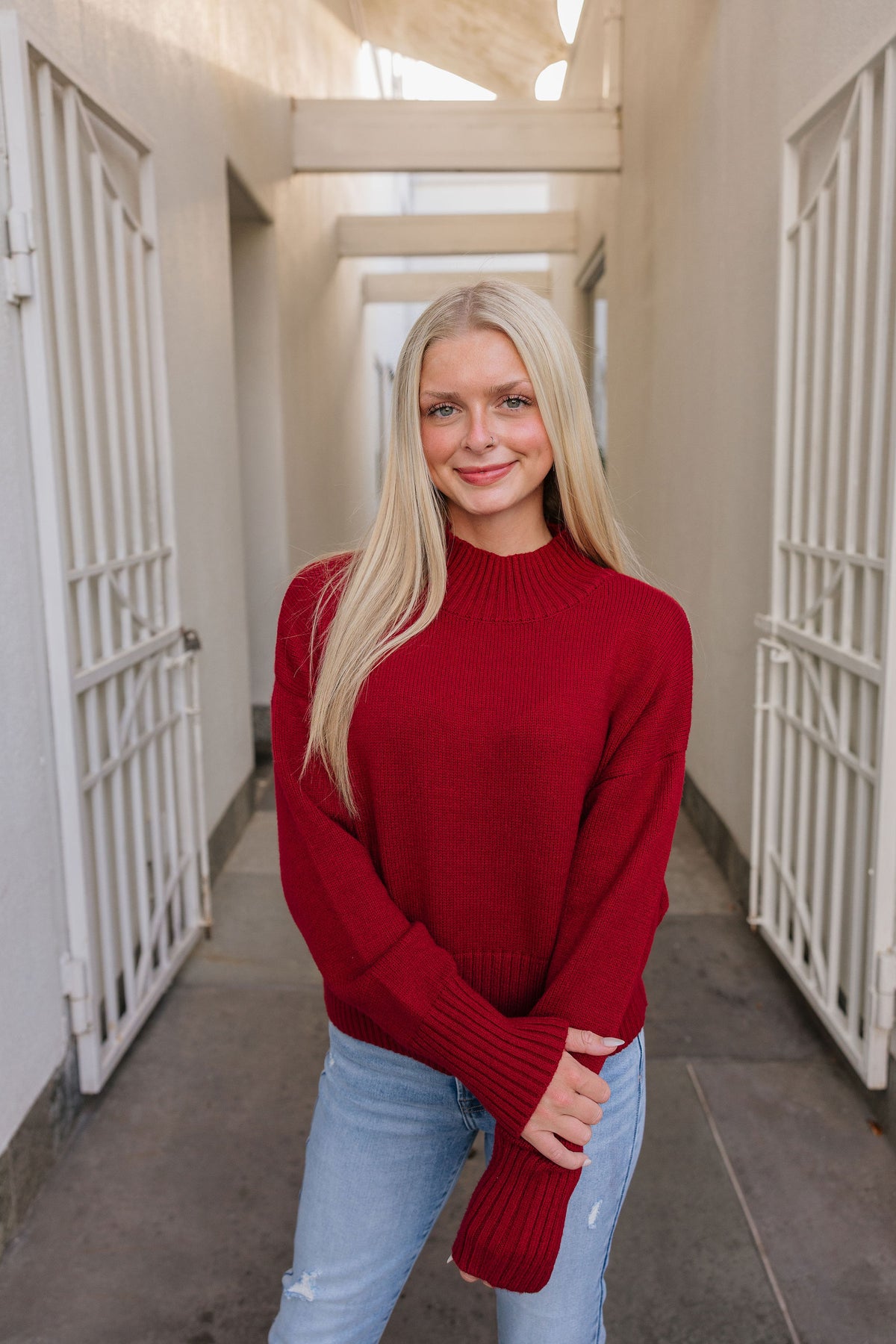Mock Neck Sweater
