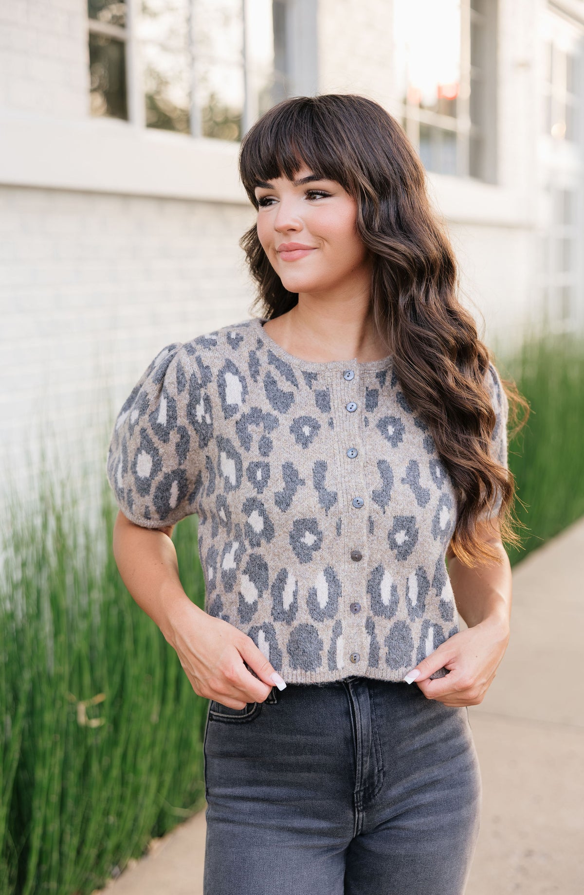 Wild Instinct Puff Sleeve Sweater Top