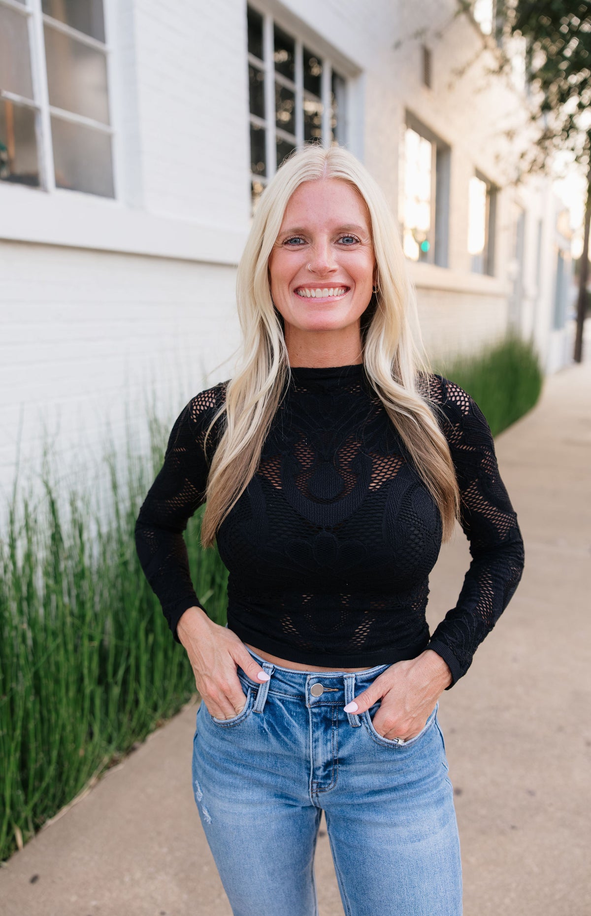 Kali Lace Long Sleeve Top