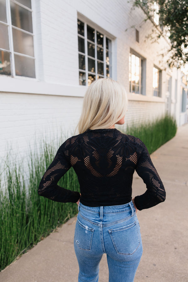 Kali Lace Long Sleeve Top