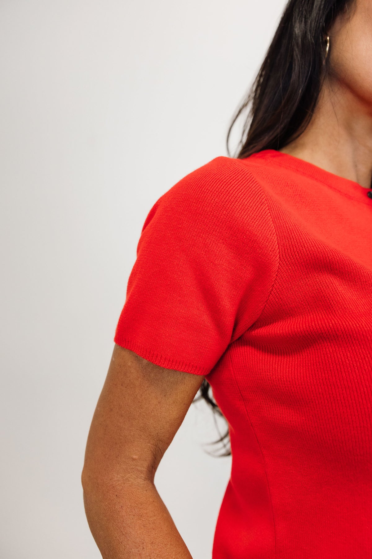 The Essential Button Knit Top