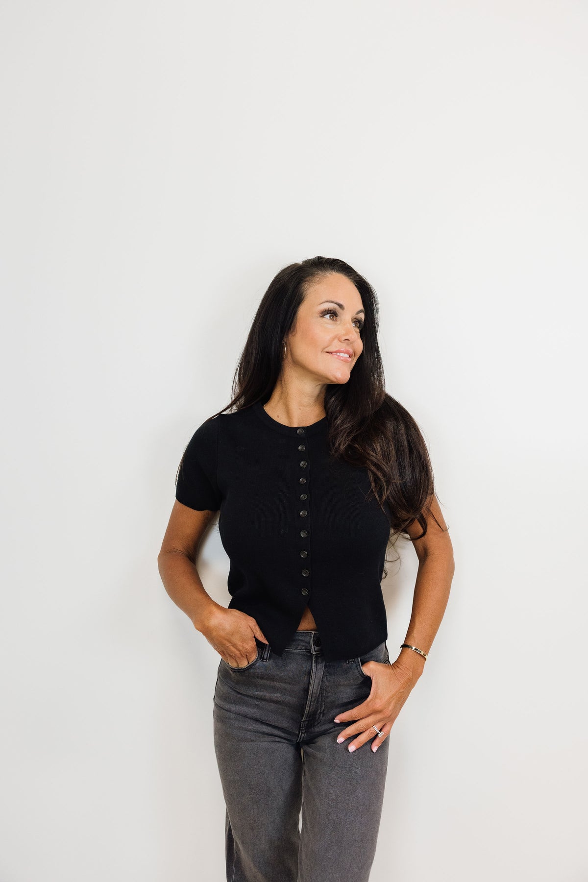 The Essential Button Knit Top