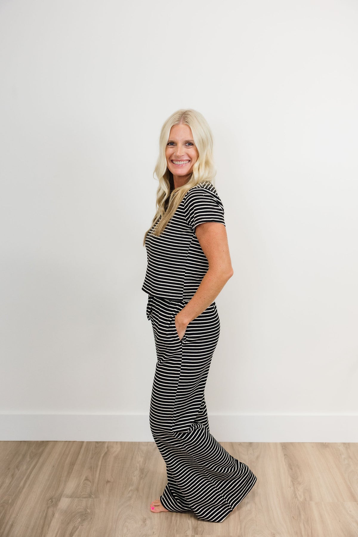 Monroe Striped Flare Pants