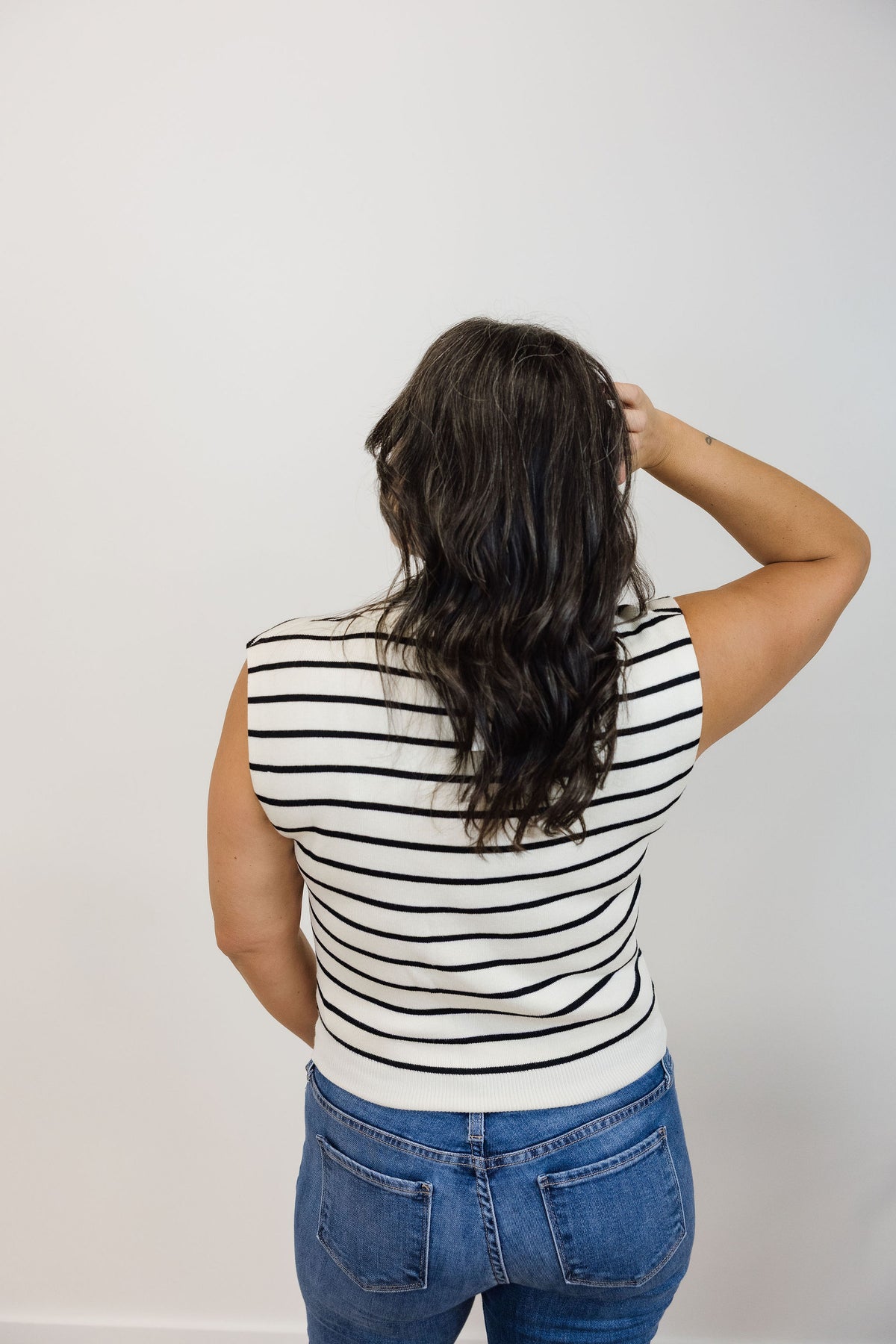 Stripe Knit Vest Top