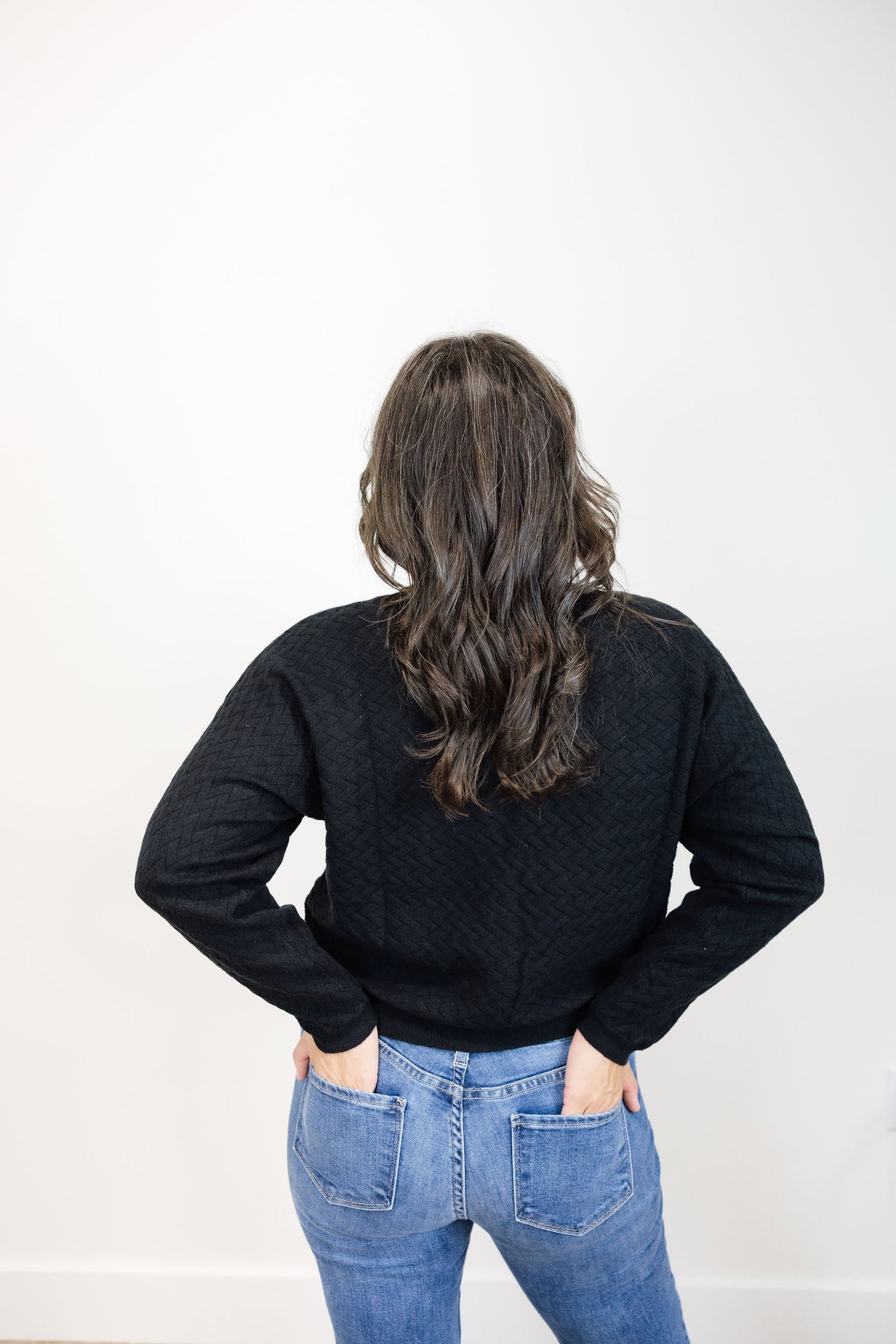 Brooklyn Herringbone Dolman Sweater