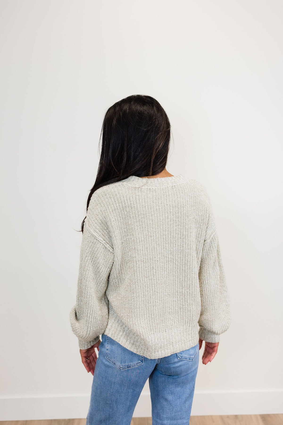 Knit Sweater High Neck Top