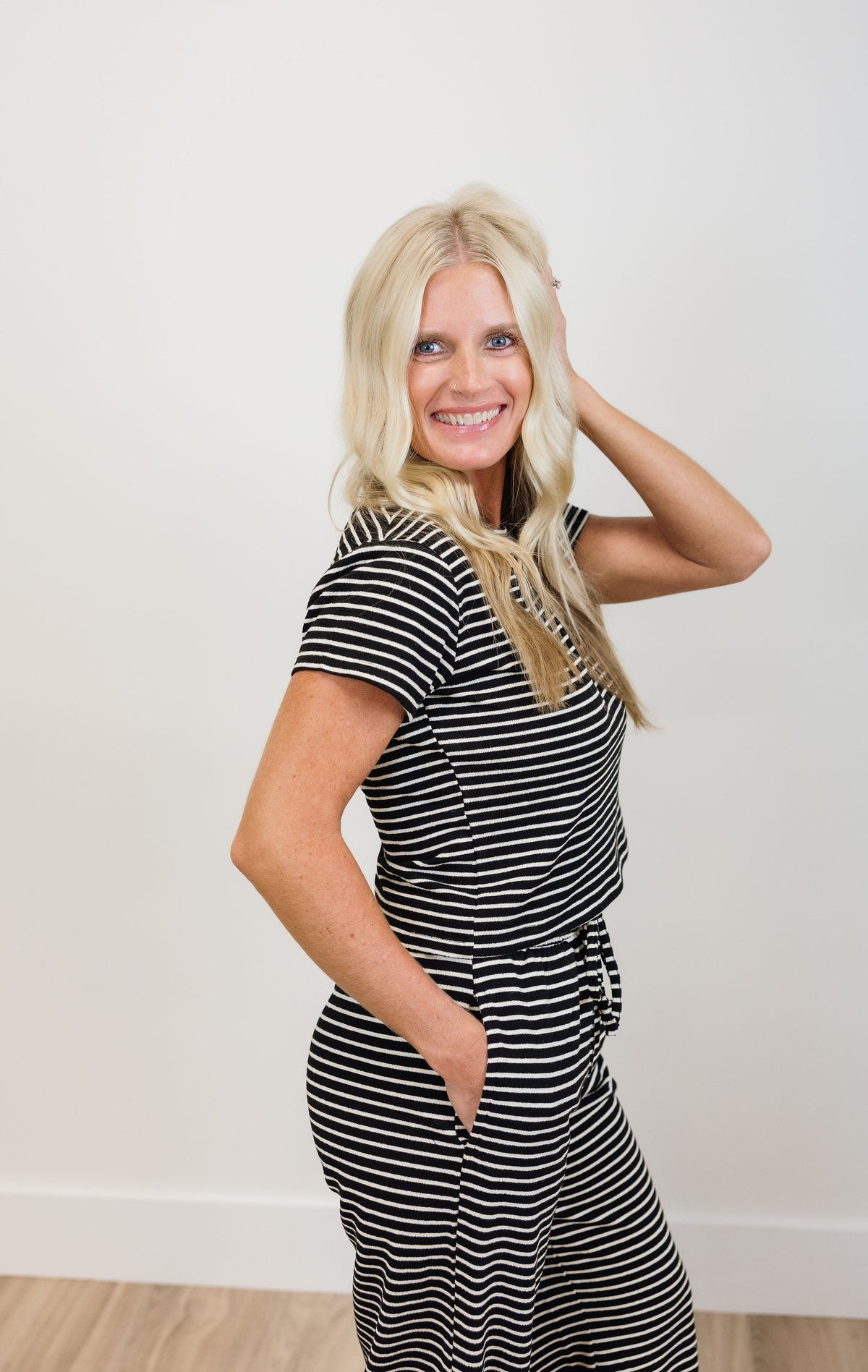 Monroe Striped Knit Tee