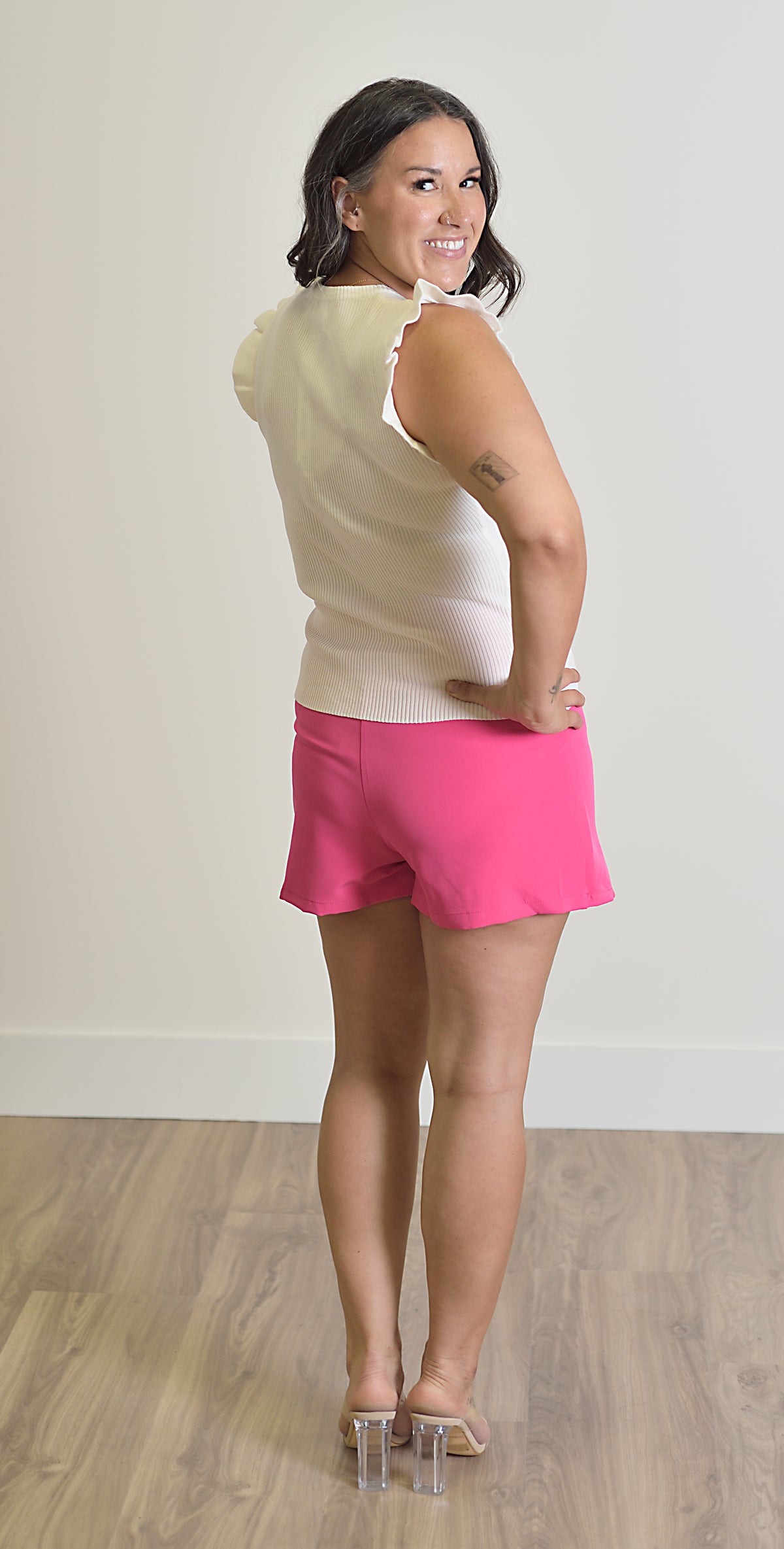 Side Slit Mini Skort