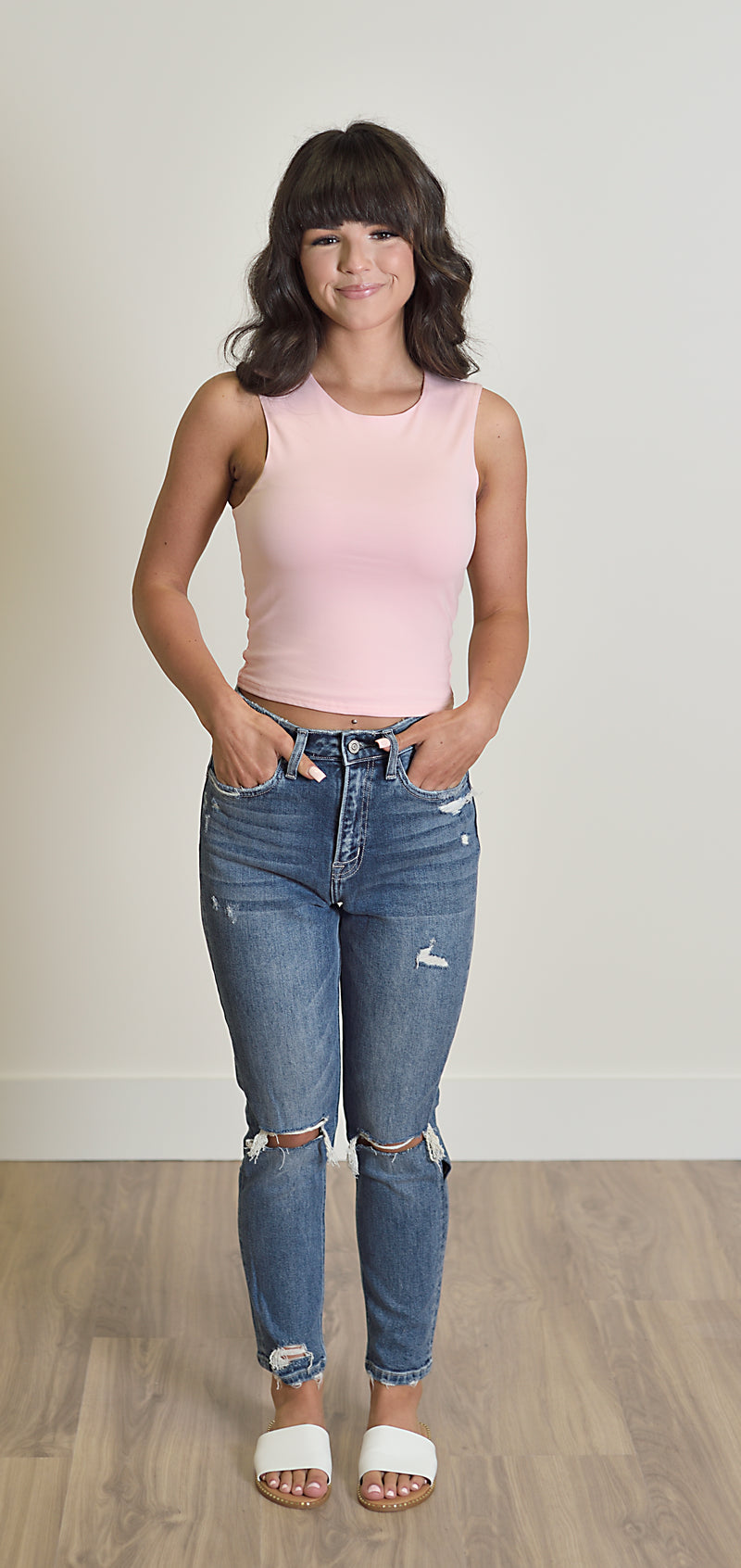 Double Lined Sleeveless Top
