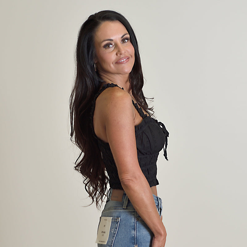 The Mila Tie Front Top