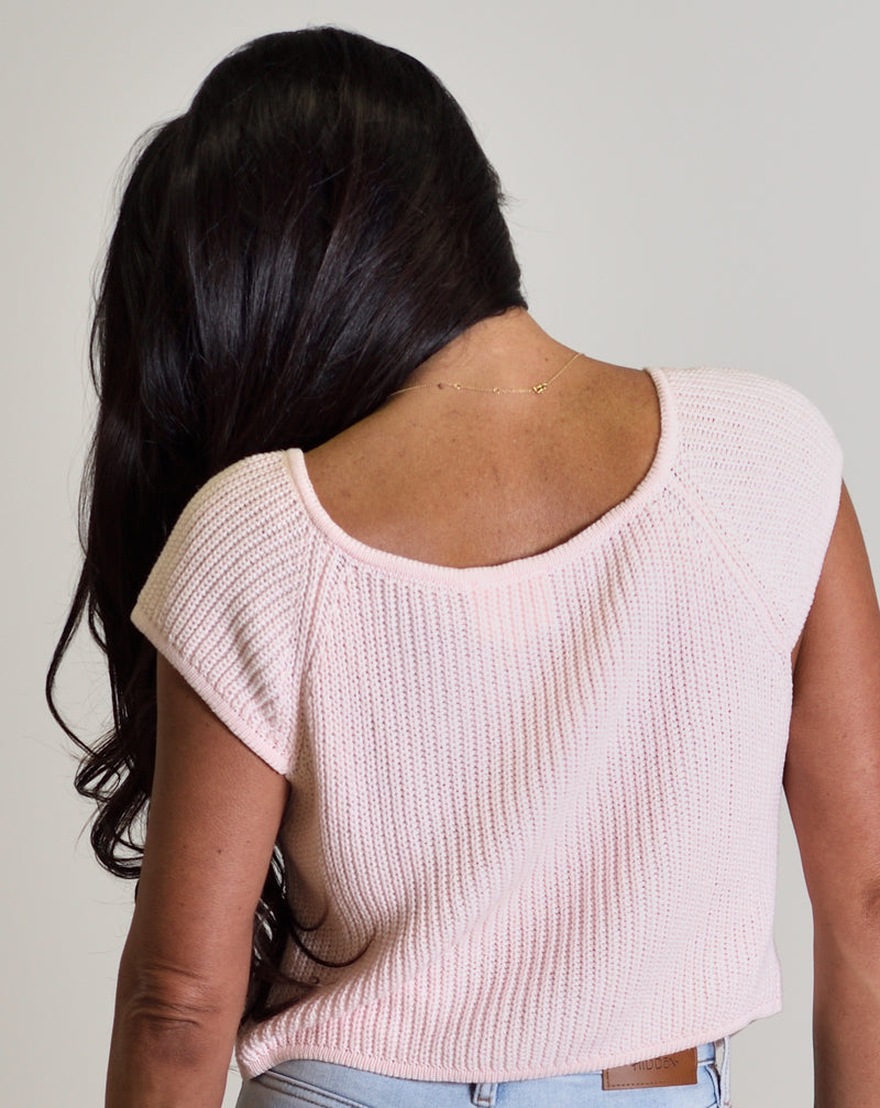 Pink Knit Blouse