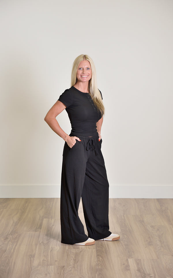 The Everyday Ease Wide Leg Pants