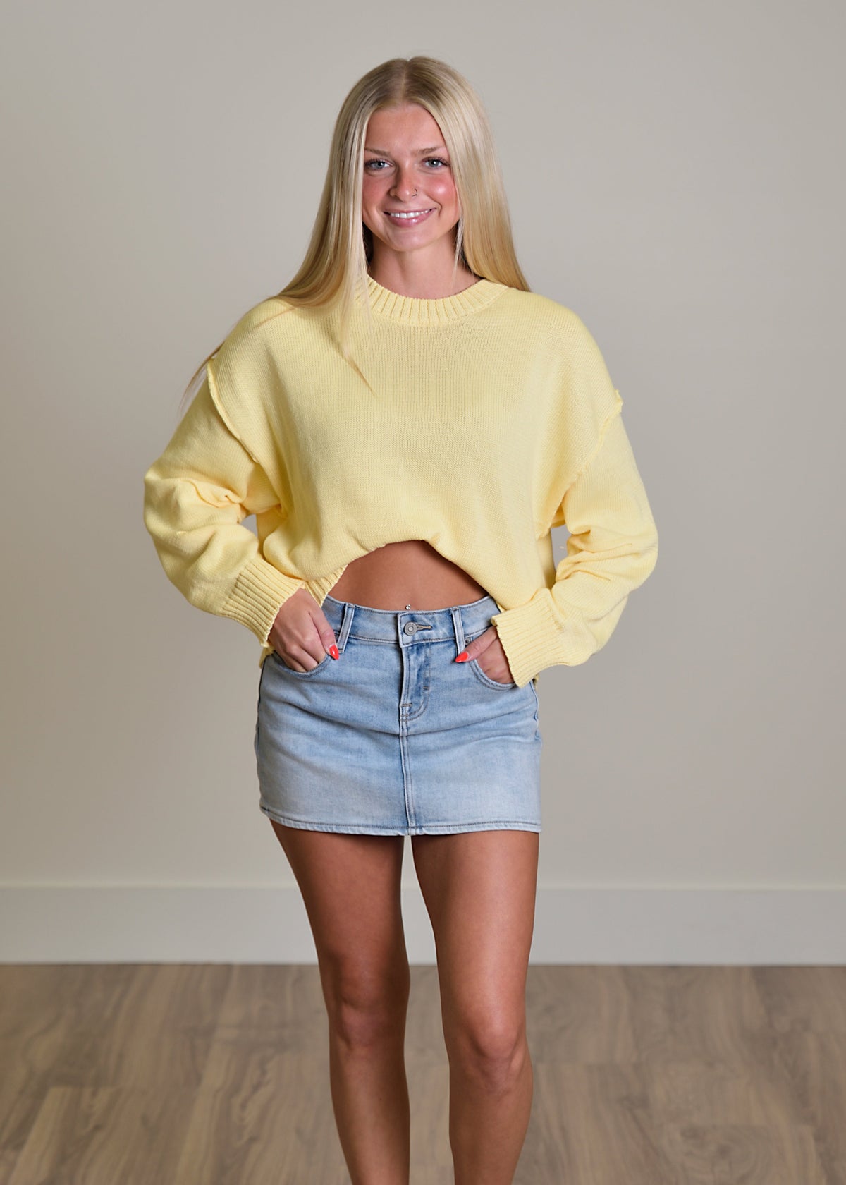 Peyton Hidden Jean Skirt